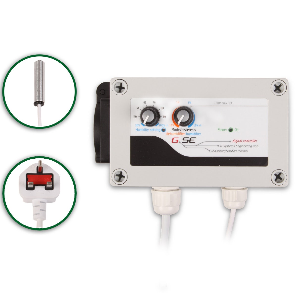 GSE Humidifier / Dehumidifier Controller (8-Amp)