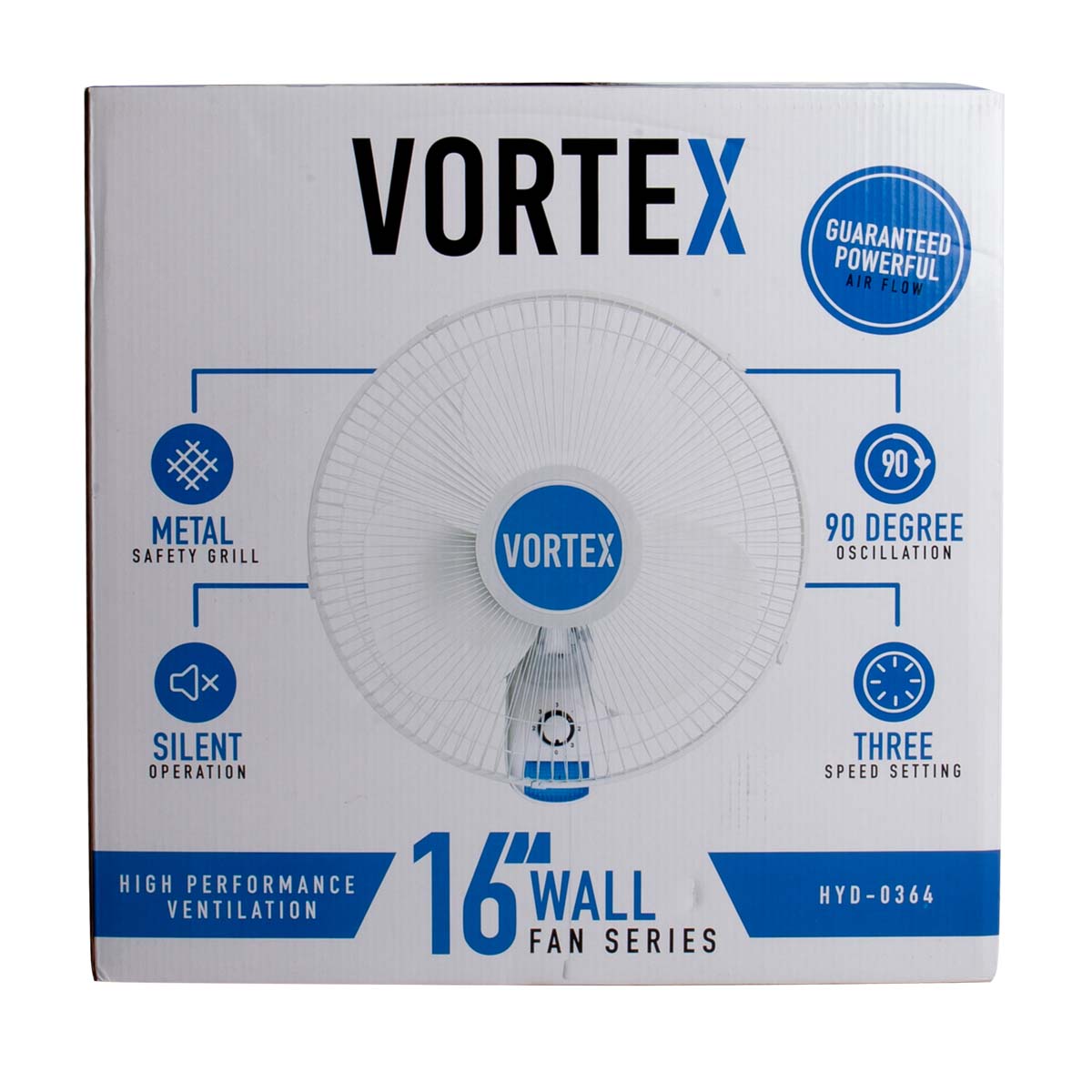 Vortex 16" Oscillating Wall Fan